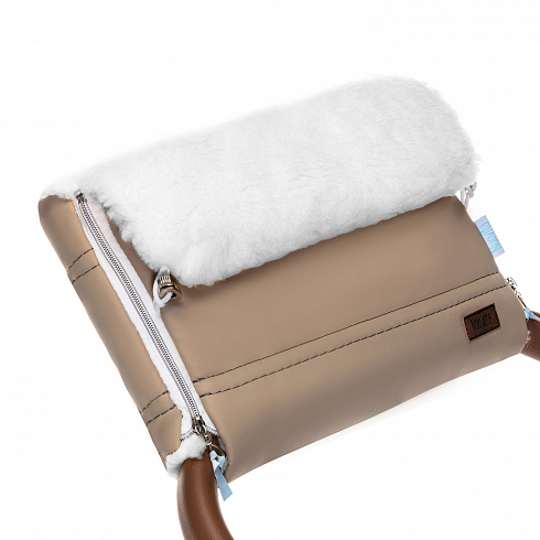 Муфта меховая для коляски Nuovita Alpino Lux Bianco Муфта меховая для коляски Nuovita Alpino Lux Bianco