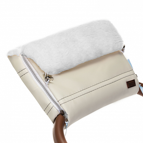 Муфта меховая для коляски Nuovita Alpino Lux Bianco Муфта меховая для коляски Nuovita Alpino Lux Bianco