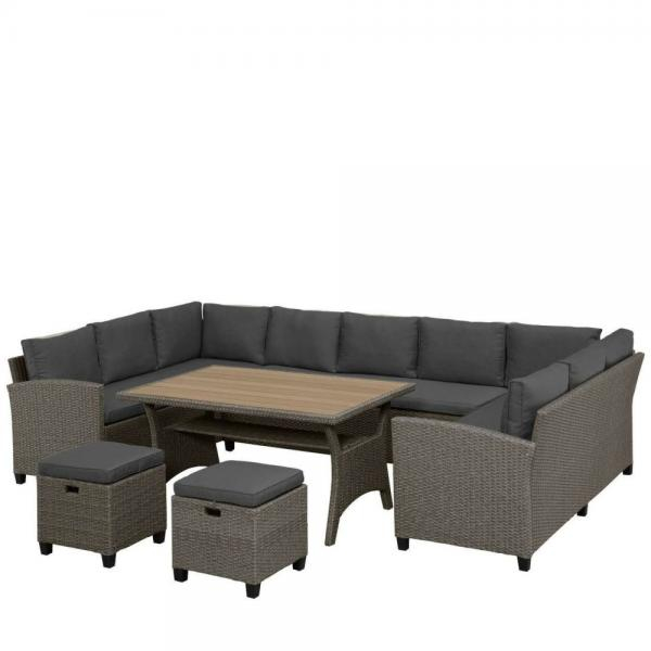 Комплект плетеной мебели AFM-370A Dark Grey Комплект плетеной мебели AFM-370A Dark Grey