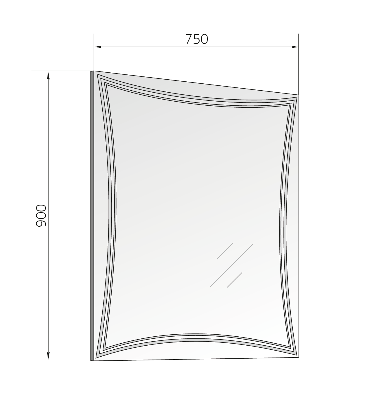 Зеркало Brio 75 Light Зеркало Brio 75 Light
