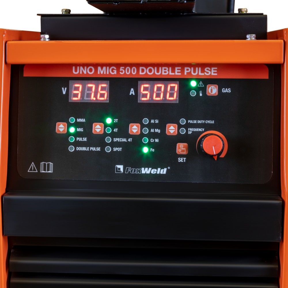 ��������� ����������� UNO MIG 500 DOUBLE PULSE (�������� �������+��+�������+��� - 2 ����.)