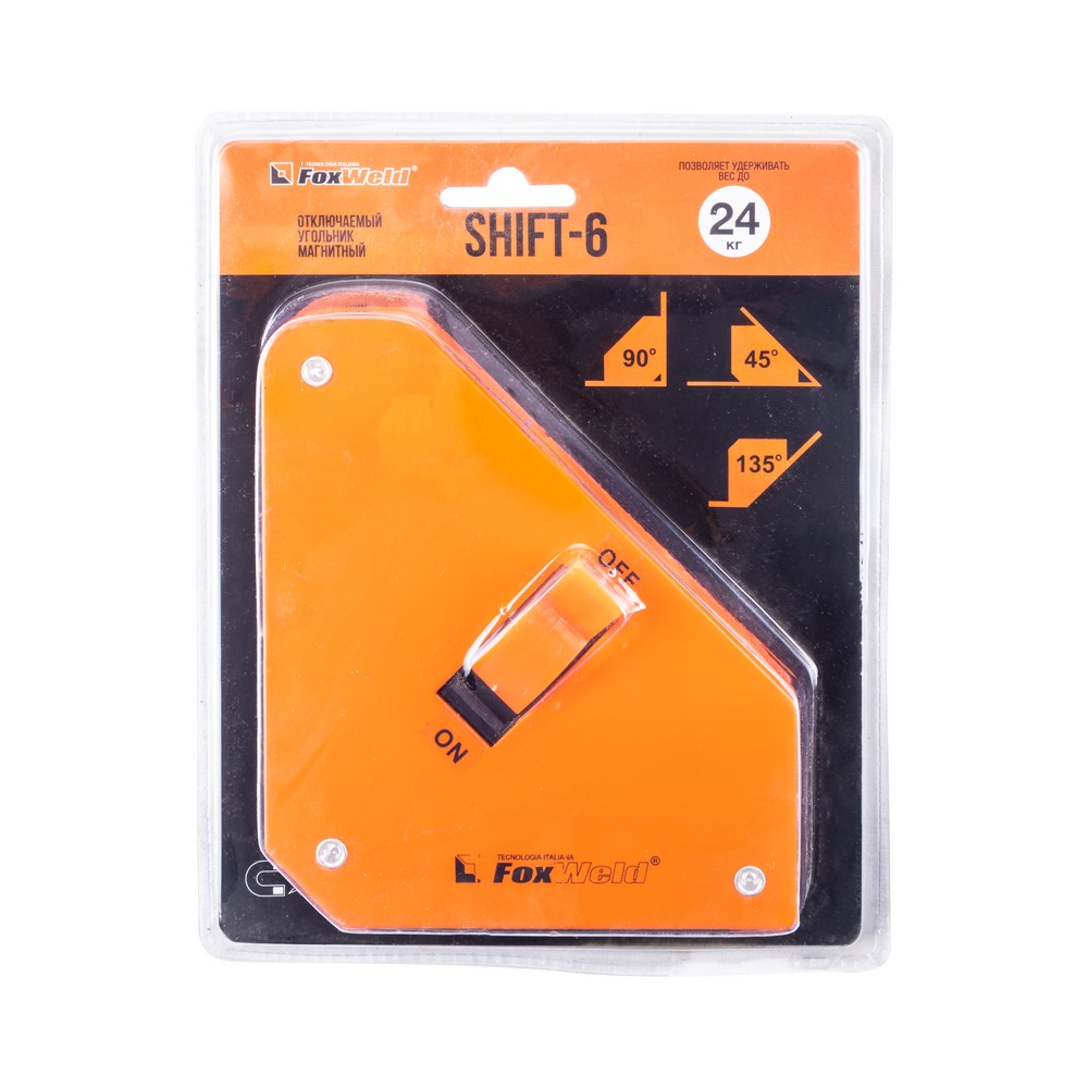 Угольник магнитный SHIFT-6 отключаемый (пр-во FoxWeld/КНР) Угольник магнитный SHIFT-6 отключаемый (пр-во FoxWeld/КНР)