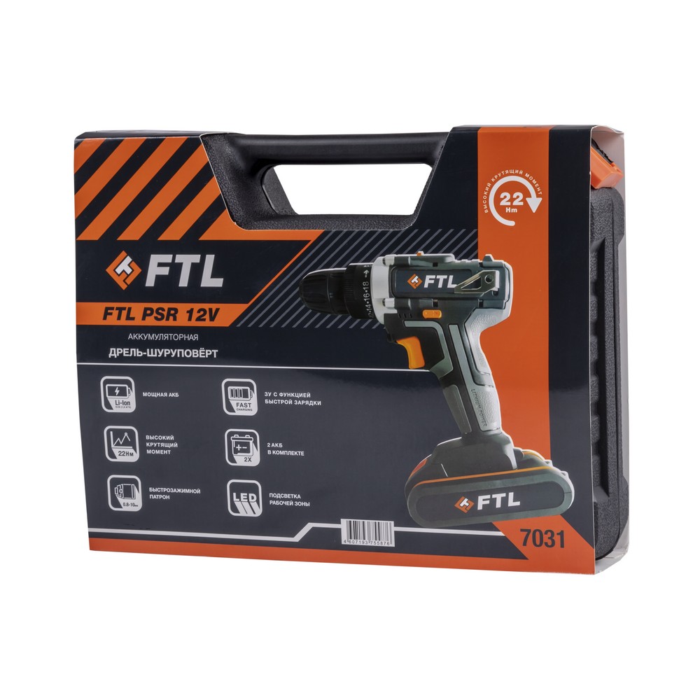 Аккумуляторная дрель-шуруповерт FTL PSR 12V Аккумуляторная дрель-шуруповерт FTL PSR 12V