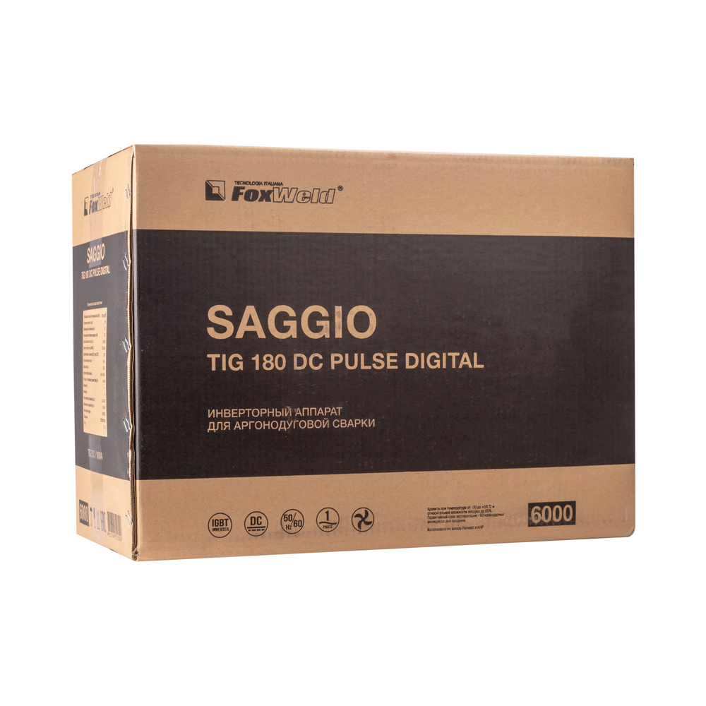 Аппарат аргонодуговой сварки SAGGIO TIG 180 DC Pulse Digital (пр-во FoxWeld/КНР) Аппарат аргонодуговой сварки SAGGIO TIG 180 DC Pulse Digital (пр-во FoxWeld/КНР)