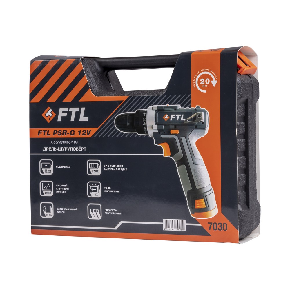 Аккумуляторная дрель-шуруповерт FTL PSR-G 12V Аккумуляторная дрель-шуруповерт FTL PSR-G 12V