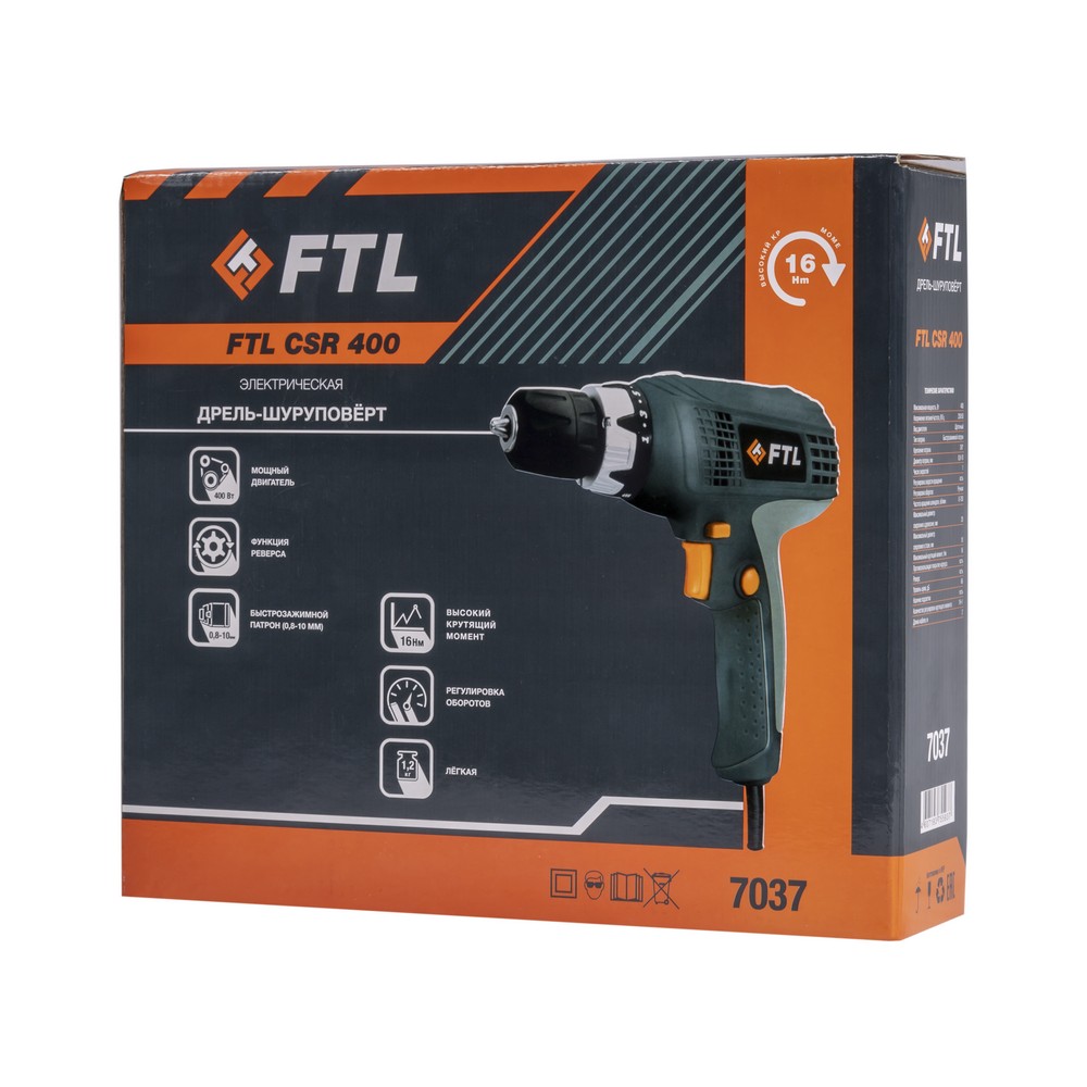 Сетевая дрель-шуруповерт FTL CSR 400 Сетевая дрель-шуруповерт FTL CSR 400
