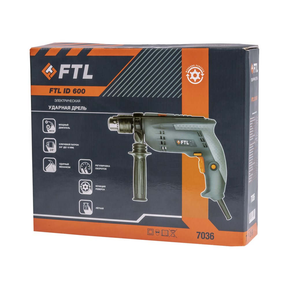 Сетевая ударная дрель FTL ID 600 Сетевая ударная дрель FTL ID 600