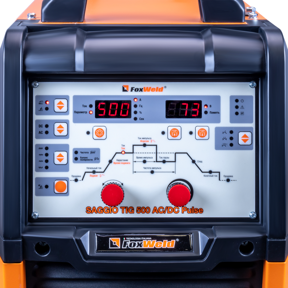 Аппарат аргонодуговой сварки SAGGIO TIG 500 AC/DC Pulse Аппарат аргонодуговой сварки SAGGIO TIG 500 AC/DC Pulse