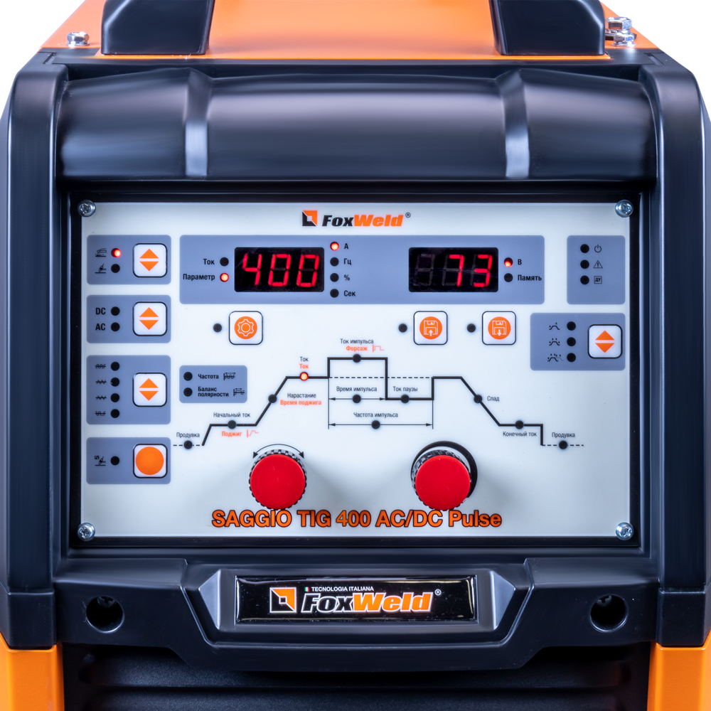 ������� ������������� ������ SAGGIO TIG 400 AC/DC Pulse