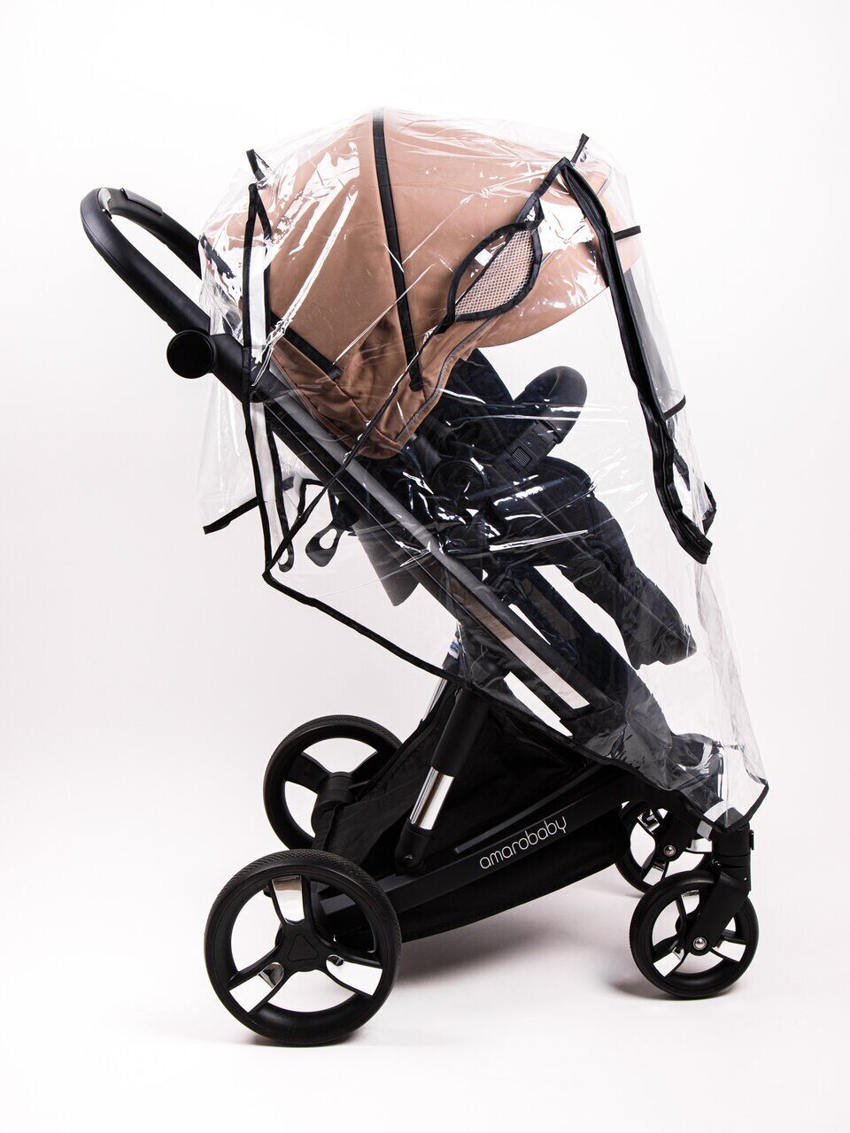 Дождевик для коляски универсальный AMAROBABY RAIN STOP Дождевик для коляски универсальный AMAROBABY RAIN STOP