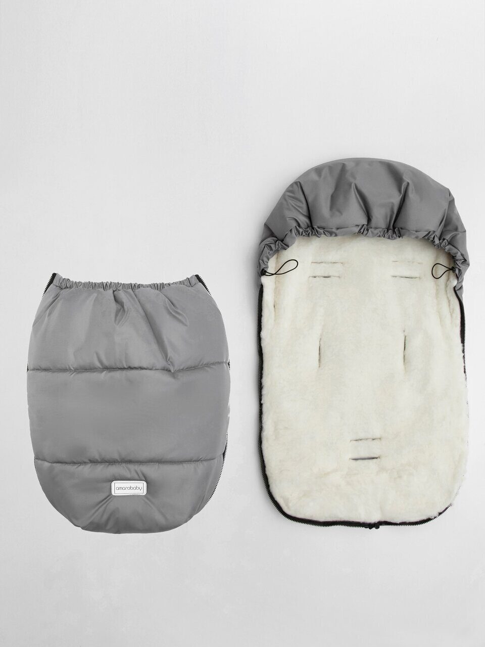Конверт зимний меховой AMAROBABY Snowy Baby 85 см Конверт зимний меховой AMAROBABY Snowy Baby 85 см