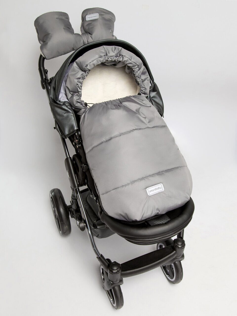 Конверт зимний меховой AMAROBABY Snowy Baby 85 см Конверт зимний меховой AMAROBABY Snowy Baby 85 см