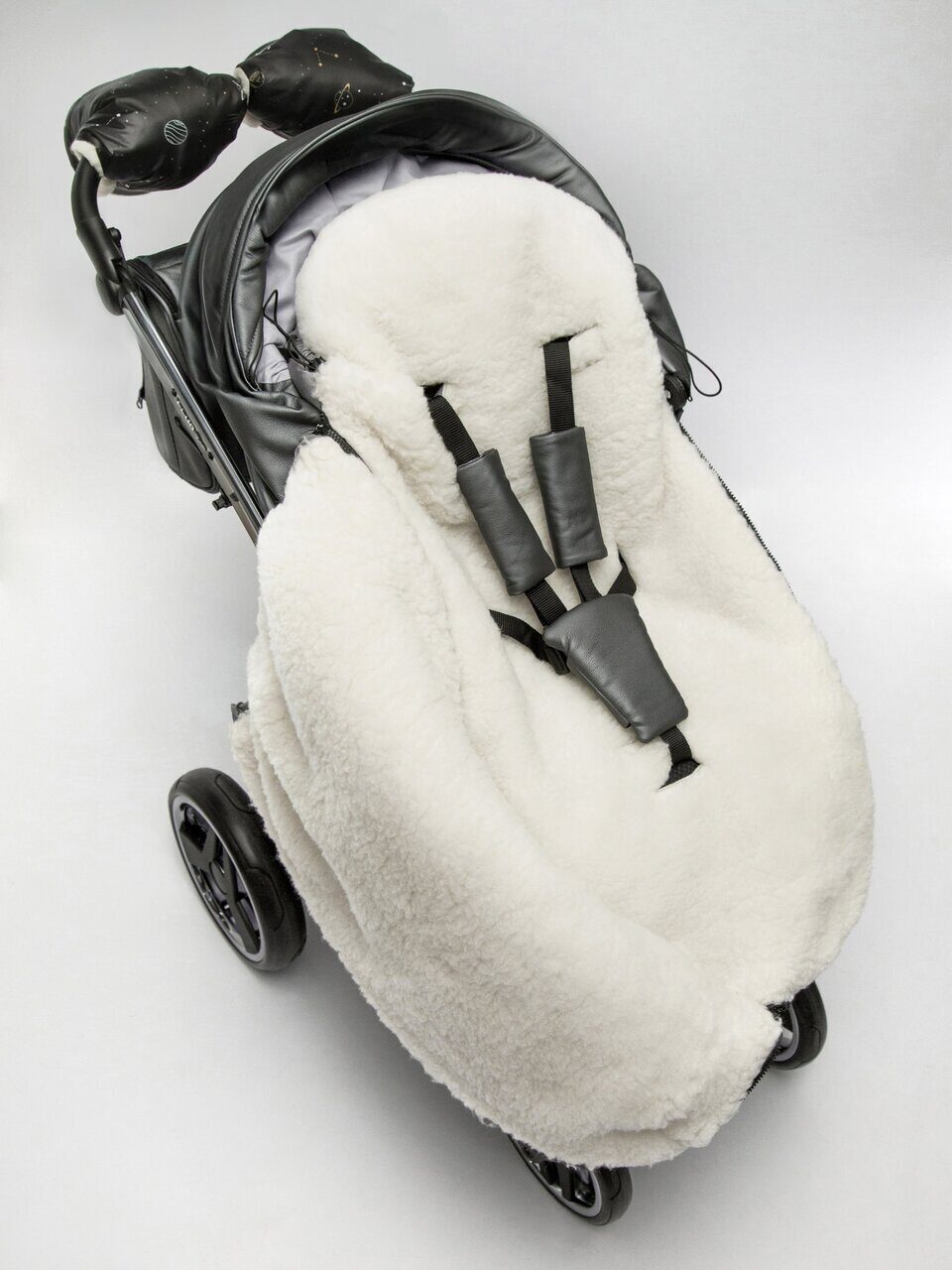 Конверт зимний меховой AMAROBABY Snowy Baby 85 см с рисунком Конверт зимний меховой AMAROBABY Snowy Baby 85 см с рисунком