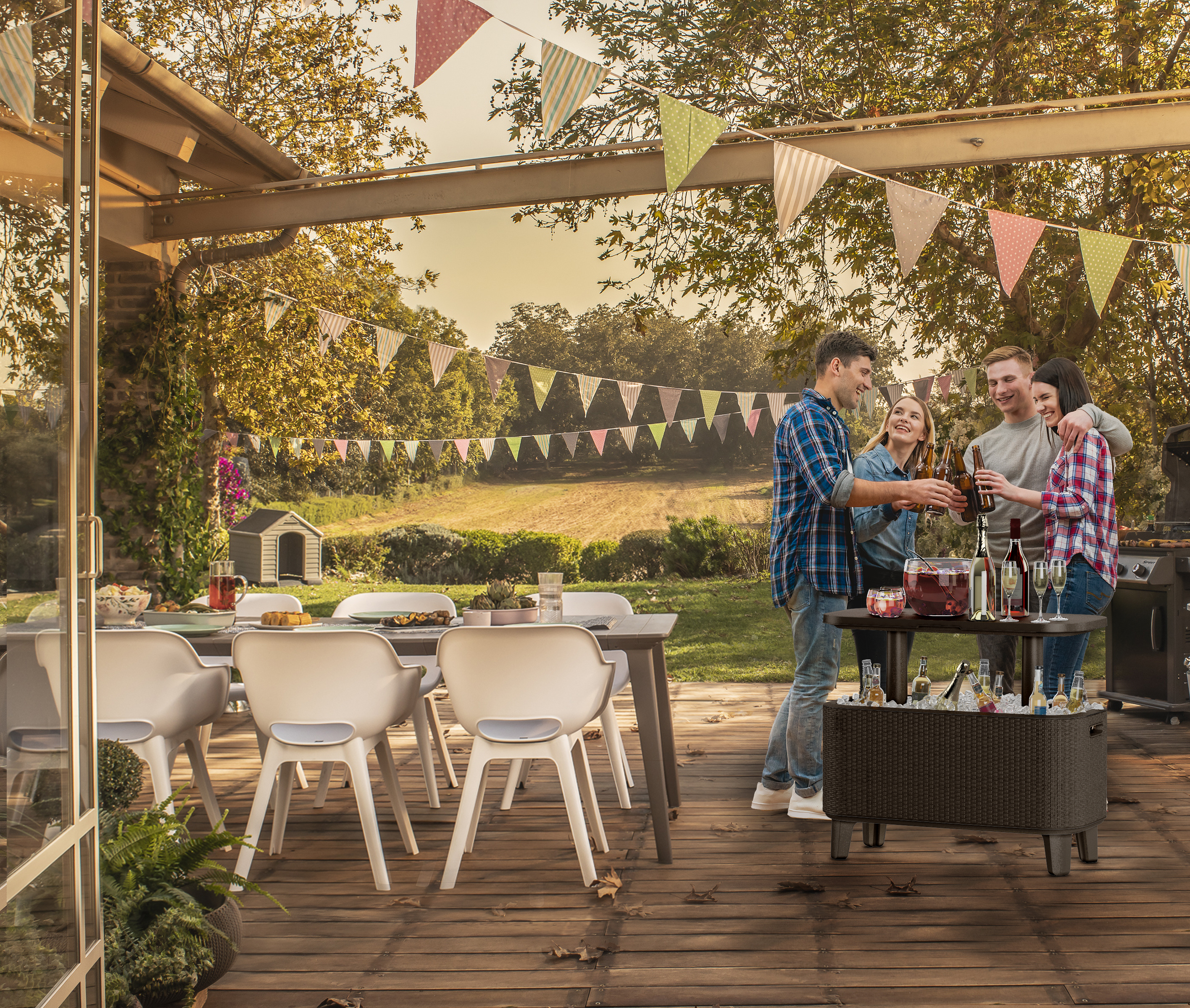 Стол Беви Бар (Bevy Bar Large Cool Bar), графит Стол Беви Бар (Bevy Bar Large Cool Bar), графит