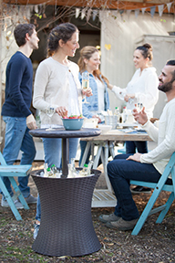 Стол Кул Бар Раттан (Cool bar rattan) графит Стол Кул Бар Раттан (Cool bar rattan) графит
