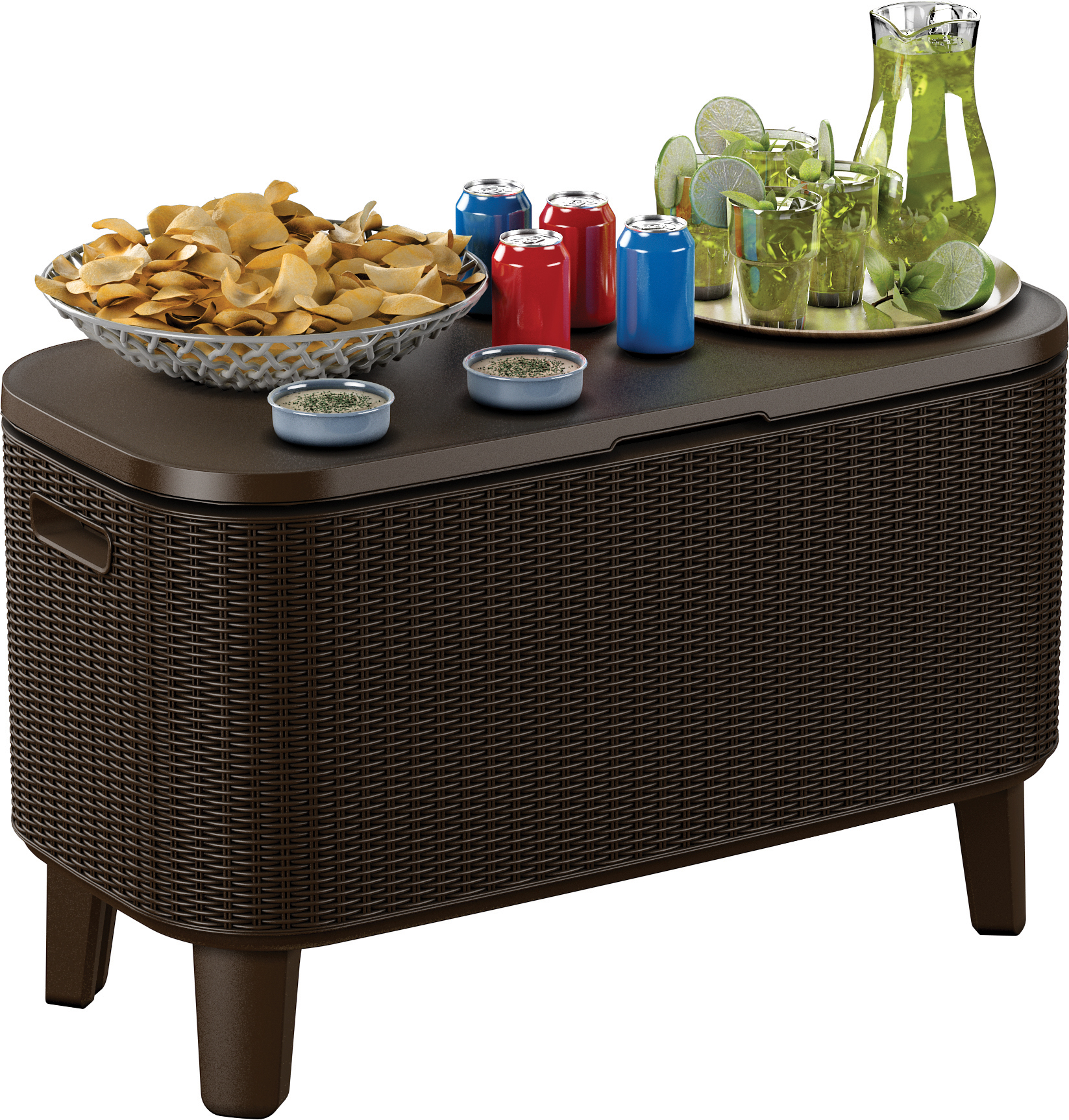 Стол Беви Бар (Bevy Bar Large Cool Bar), коричневый Стол Беви Бар (Bevy Bar Large Cool Bar), коричневый