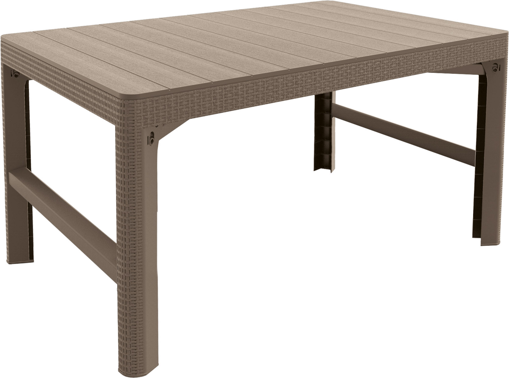 Раскладной стол Лион (Lyon rattan table) капучино Раскладной стол Лион (Lyon rattan table) капучино