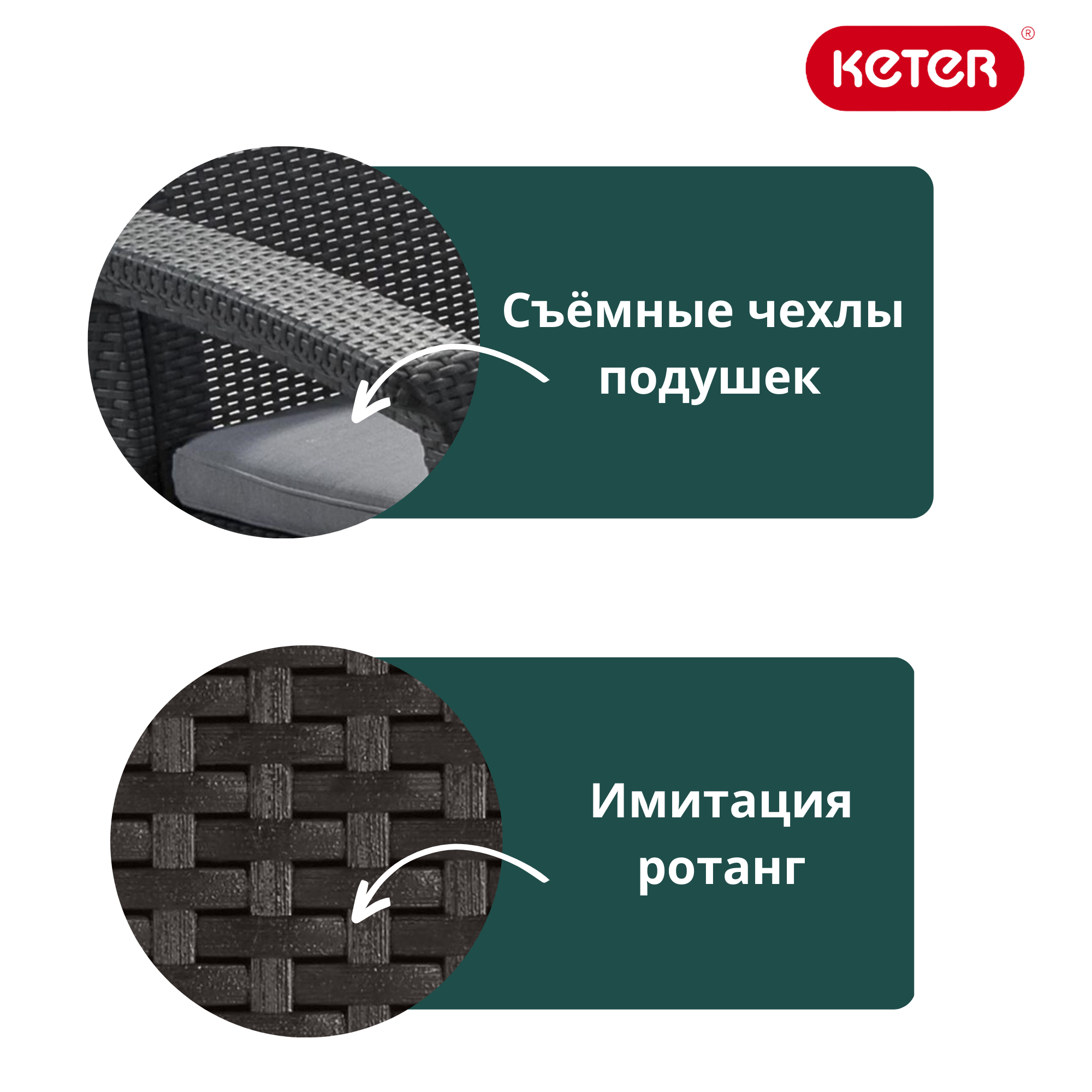 Диван пластиковый Корфу Макс (Corfu love seat max) коричневый (производство Россия) Диван пластиковый Корфу Макс (Corfu love seat max) коричневый (производство Россия)