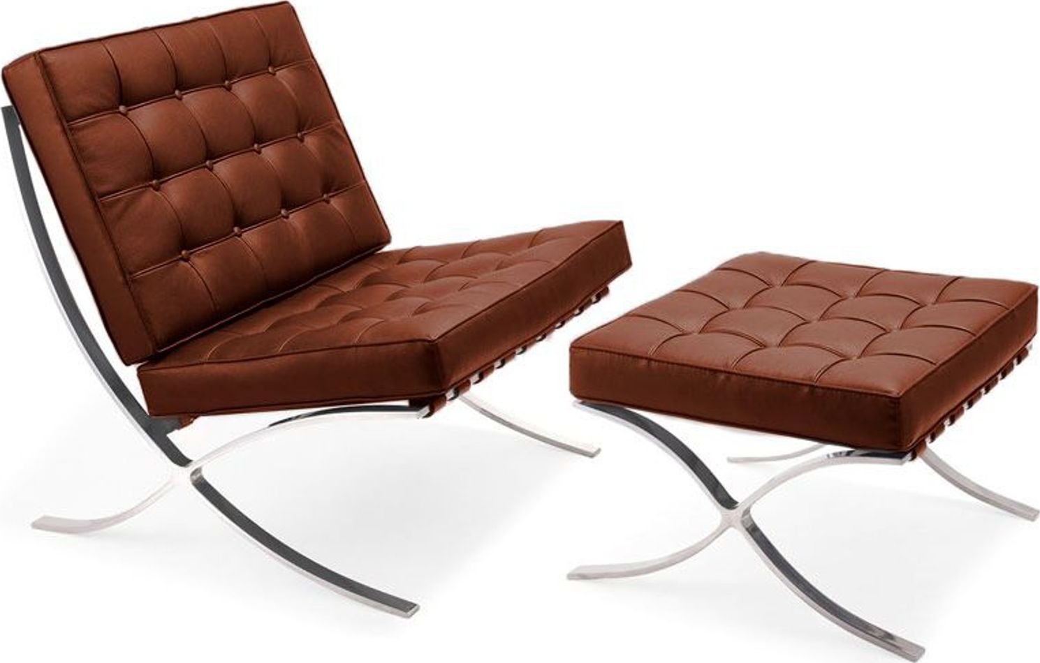 Кресло BARCELONA CHAIR коричневый Кресло BARCELONA CHAIR коричневый