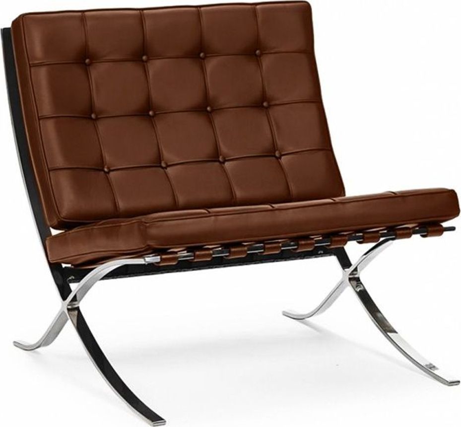 Кресло BARCELONA CHAIR коричневый